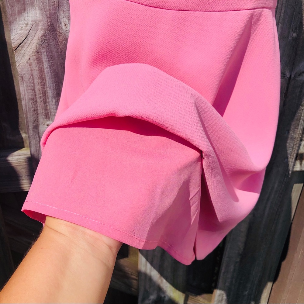 BCBGeneration Cocktail Dress 12 Pink Cross-Back - Picture 9 of 9